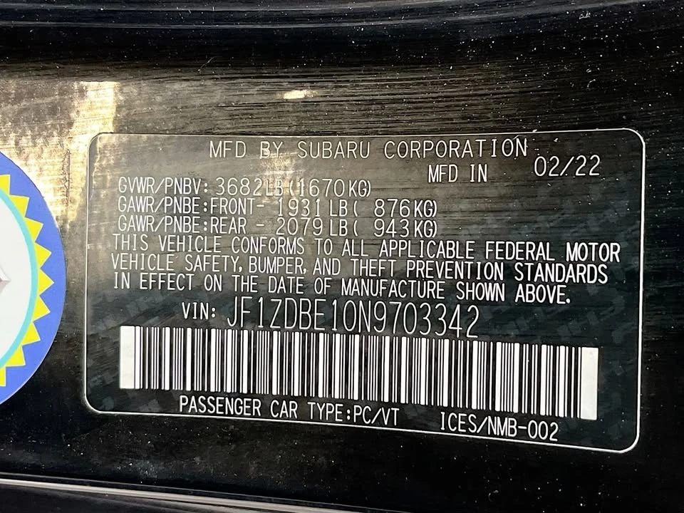 2022 Subaru BRZ 2nd Gen - Image 20 of 20