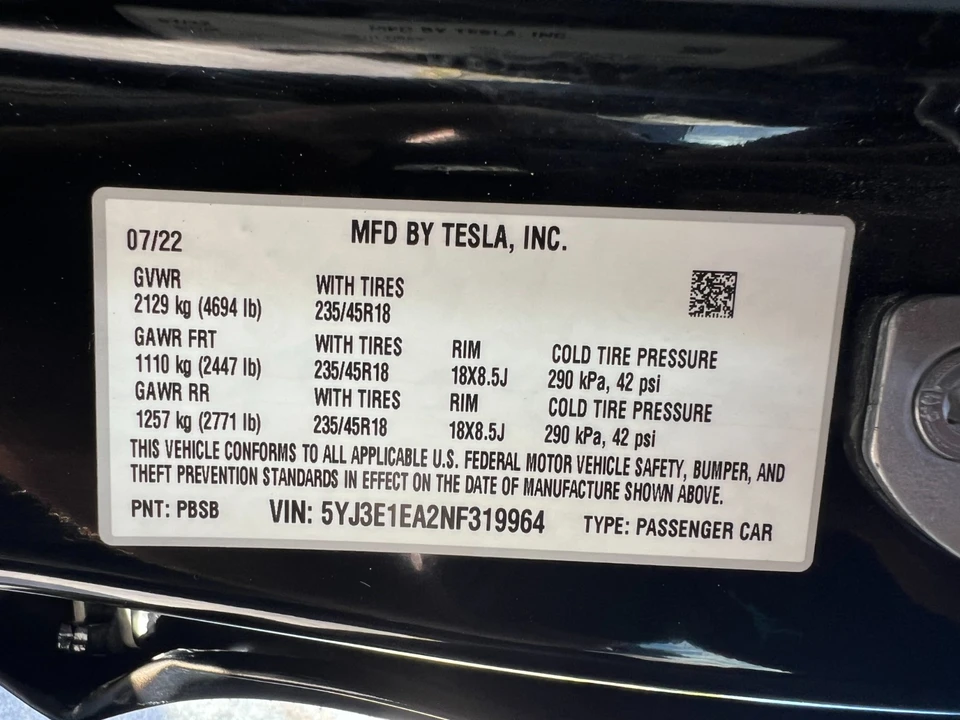 2022 Tesla Model 3 - Image 10 of 21