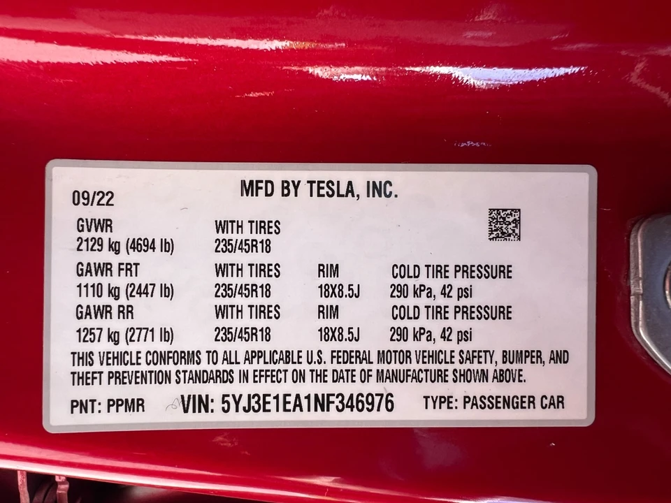 2022 Tesla Model 3 - Image 12 of 21