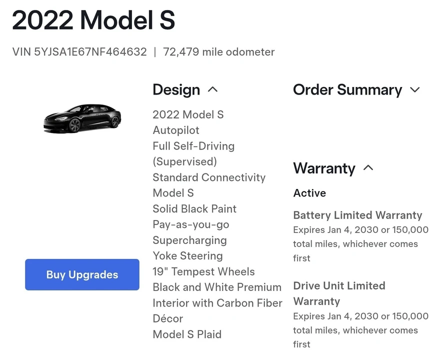 2022 Tesla Model S Plaid - Image 20 of 20