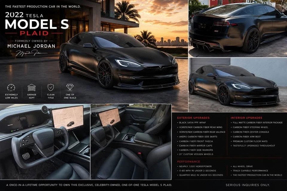 2022 Tesla Model S Plaid - Image 2 of 11