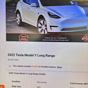 2022 Tesla Model Y Long Range