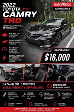 2022 Toyota Camry TRD Sedan 4D