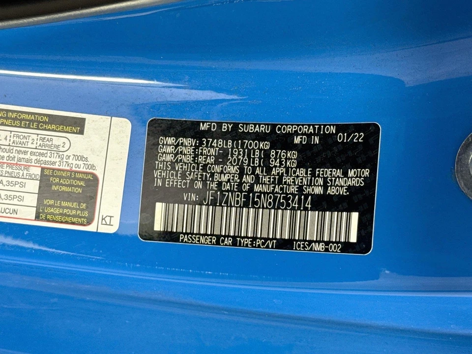 2022 Toyota GR86 2nd Gen - Image 18 of 18