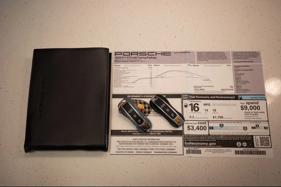 2023 Porsche 992 GT3 - Image 19 of 20