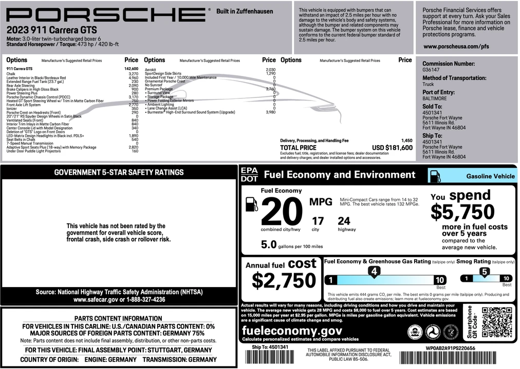 2023 Porsche 992 Carrera - Image 10 of 10