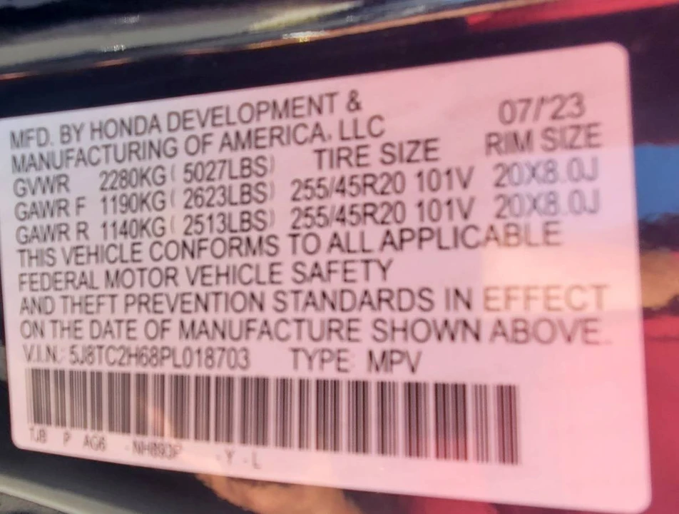 2023 Acura RDX 3rd Gen - Image 18 of 20