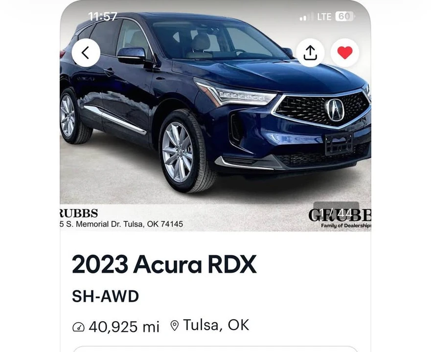 2023 Acura RDX 3rd Gen - Image 2 of 3
