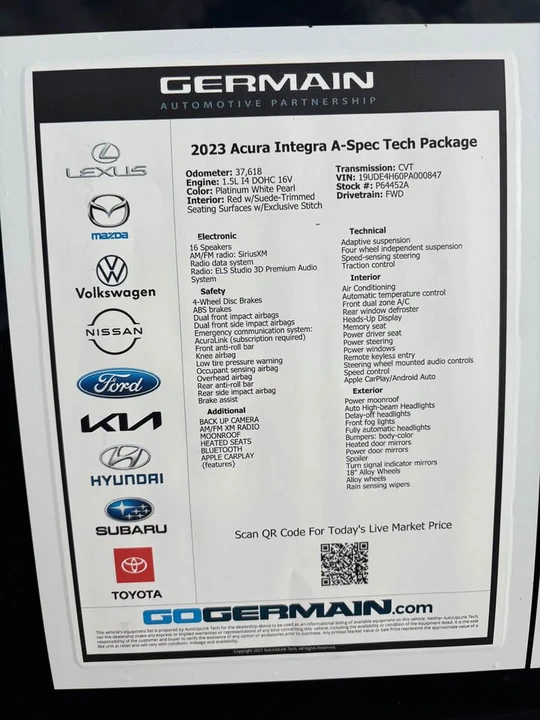 2023 Acura Integra 5th Gen - Image 11 of 11