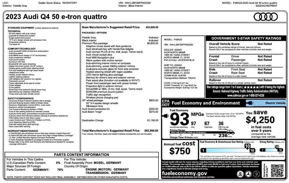 2023 Audi Q4 e-tron - Image 4 of 20