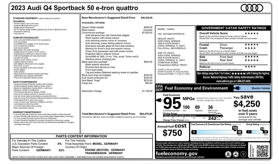 2023 Audi Q4 e-tron - Image 4 of 20