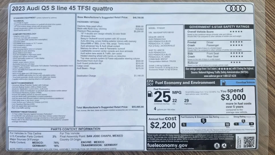 2023 Audi FY Q5 - Image 6 of 6