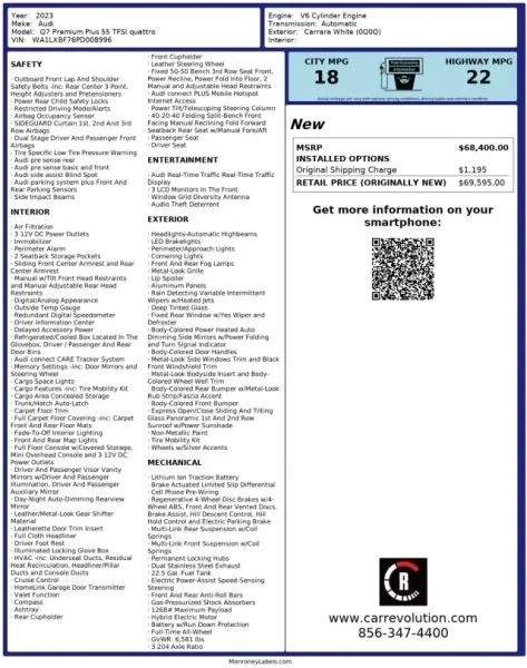 2023 Audi 4M Q7 - Image 12 of 12