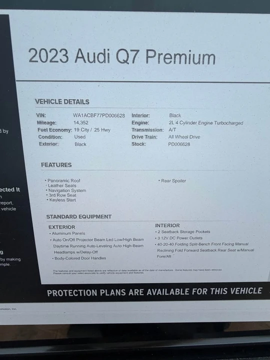 2023 Audi 4M Q7 - Image 8 of 9