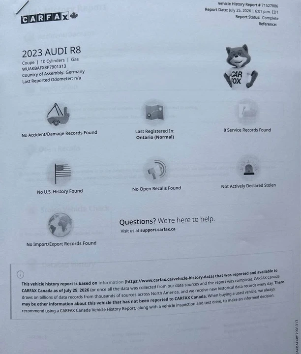 2023 Audi 4S R8 - Image 13 of 14