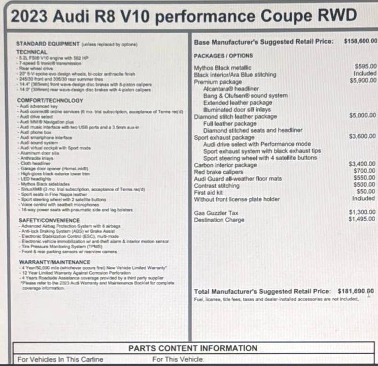 2023 Audi 4S R8 - Image 9 of 9