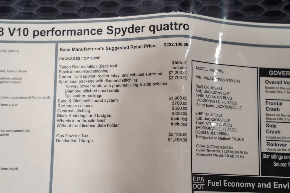 2023 Audi 4S R8 - Image 2 of 20