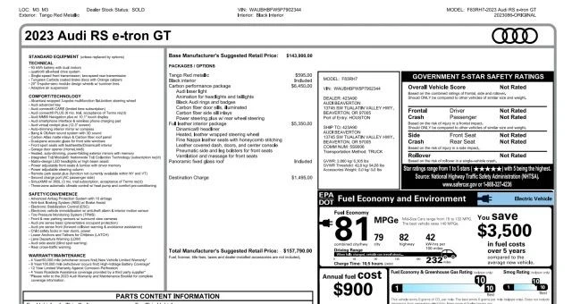 2023 Audi e-tron GT - Image 2 of 12