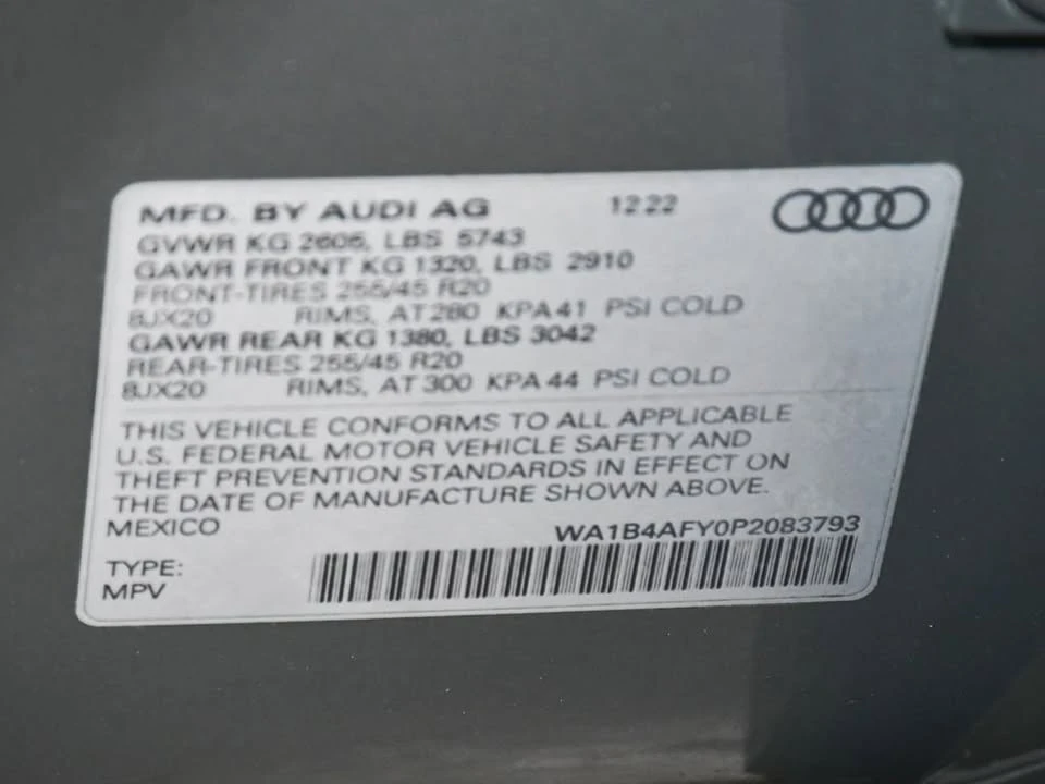 2023 Audi FY SQ5 - Image 20 of 20