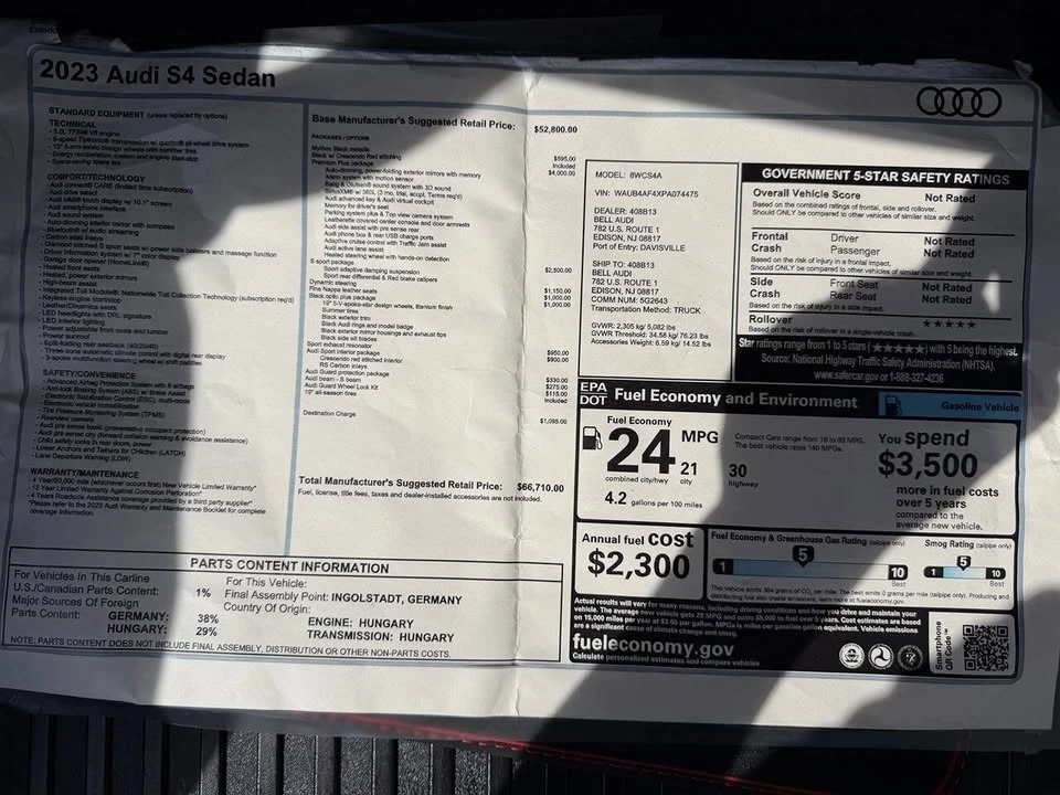 2023 Audi B9 S4 - Image 10 of 20