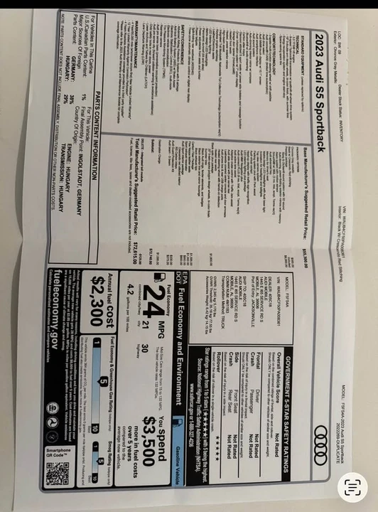 2023 Audi B9 S5 - Image 15 of 16