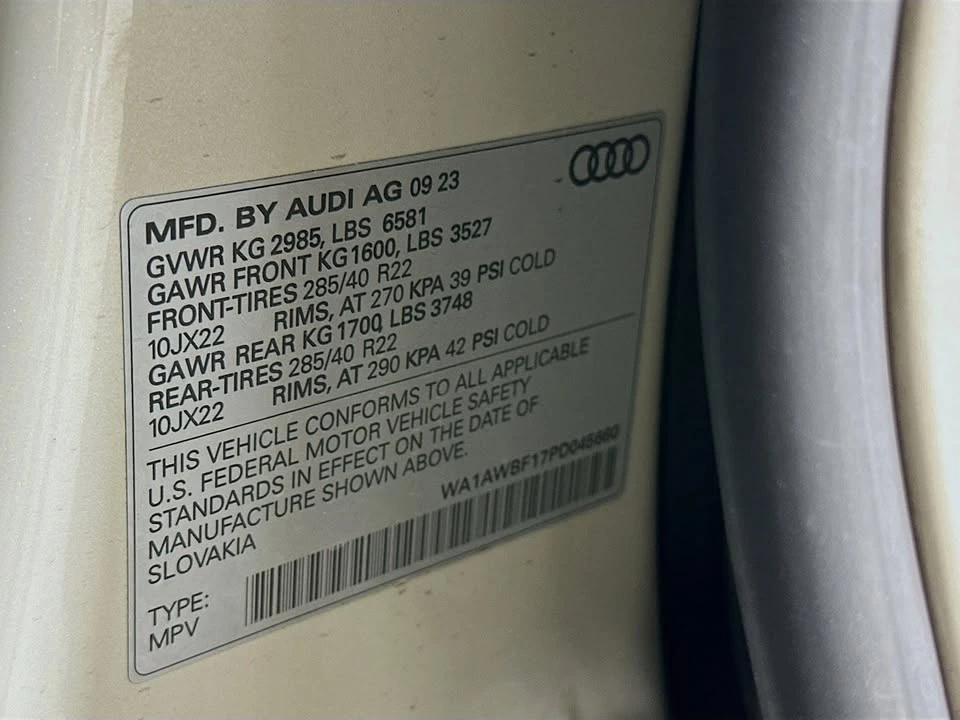 2023 Audi SQ8 - Image 6 of 15