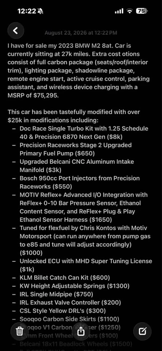 2023 BMW G87 M2 - Image 19 of 20