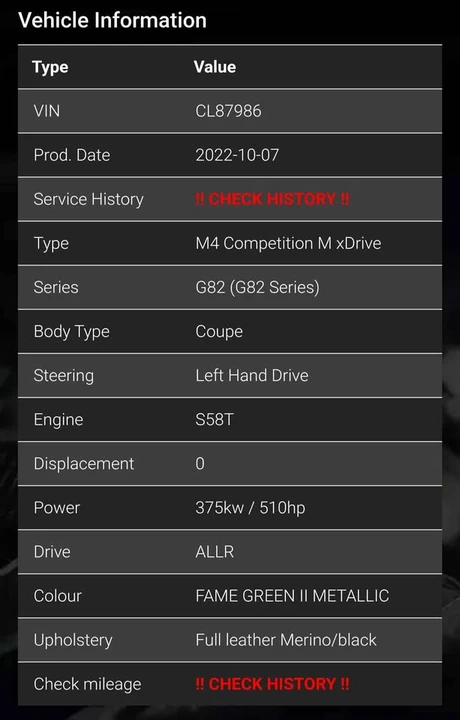 2023 BMW G82/G83 M4 - Image 8 of 13