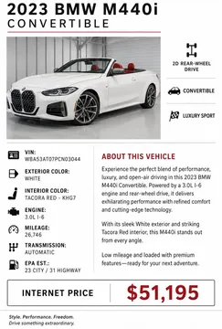 2023 BMW M440i Convertible