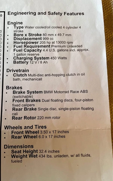 2023 BMW S1000 - Image 15 of 17