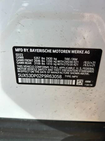 2023 BMW G01 X3 - Image 9 of 9
