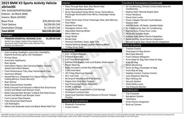 2023 BMW G01 X3 - Image 3 of 20