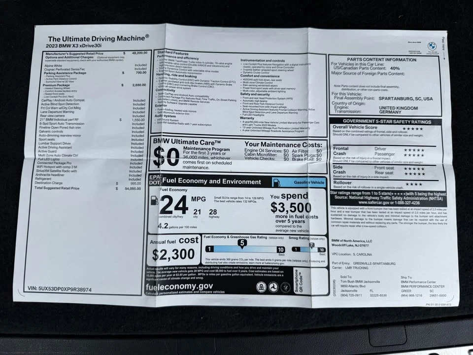 2023 BMW G01 X3 - Image 15 of 15