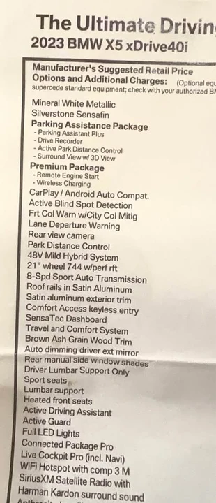 2023 BMW G05 X5 - Image 13 of 13