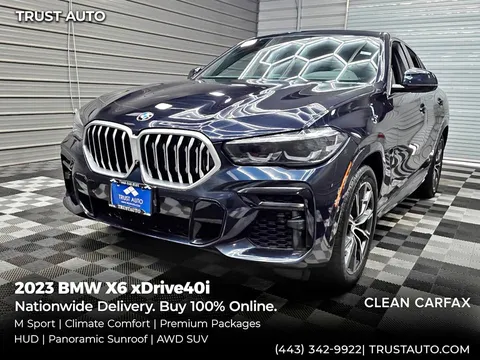 2023 BMW X6 xDrive40i AWD Luxury SUV w/M Sport Pkg