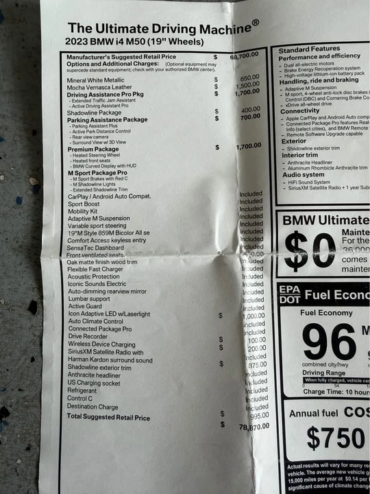 2023 BMW G26 i4 M50 - Image 20 of 20
