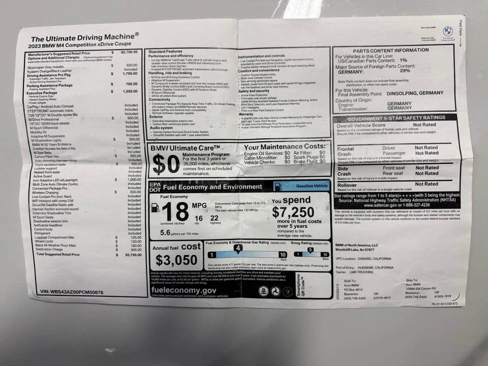 2023 BMW G82/G83 M4 - Image 20 of 20