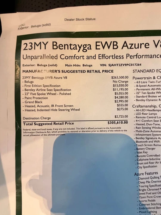 2023 Bentley Bentayga - Image 11 of 11