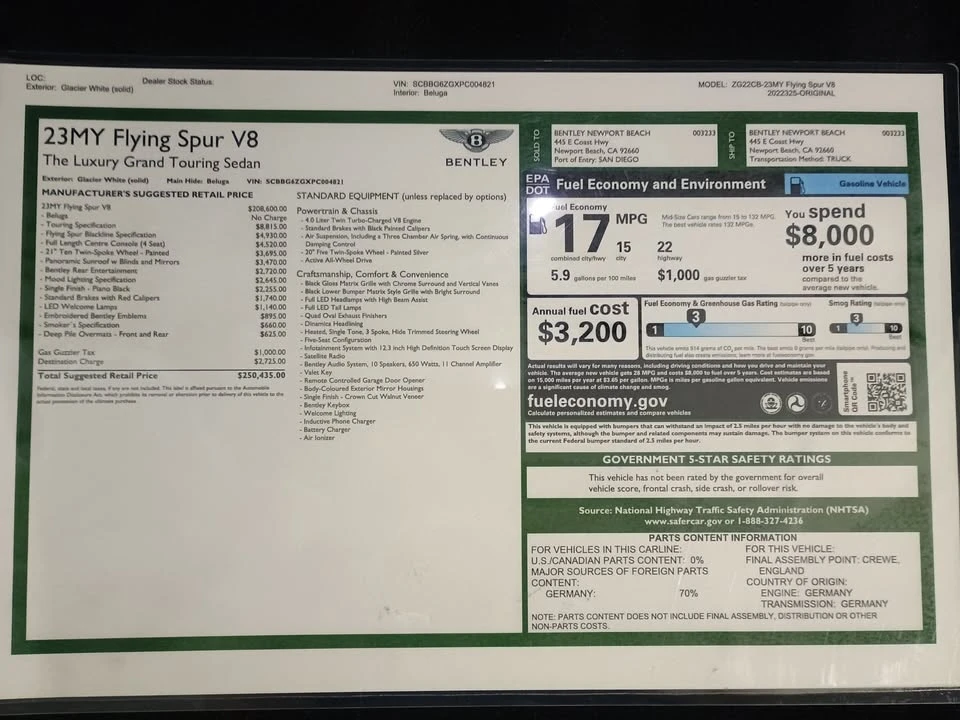 2023 Bentley Continental - Image 20 of 20