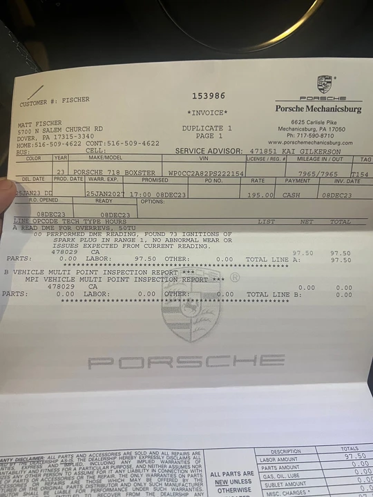 2023 Porsche 718 Boxster Spyder - Image 18 of 18