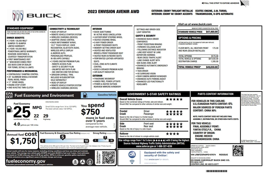 2023 Buick Envision - Image 8 of 21