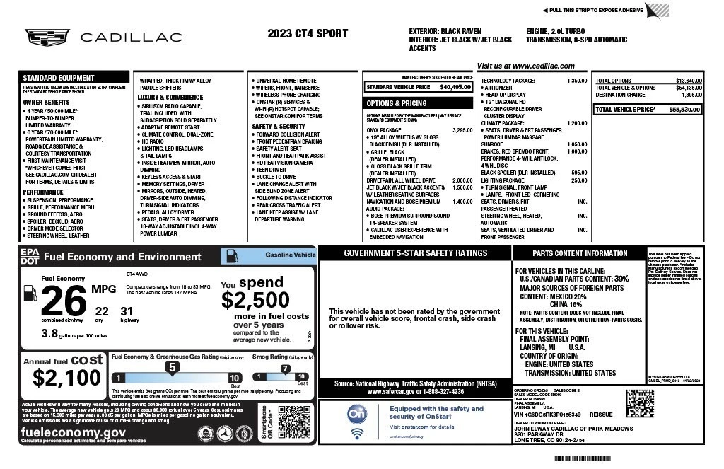 2023 Cadillac CT4 - Image 13 of 23