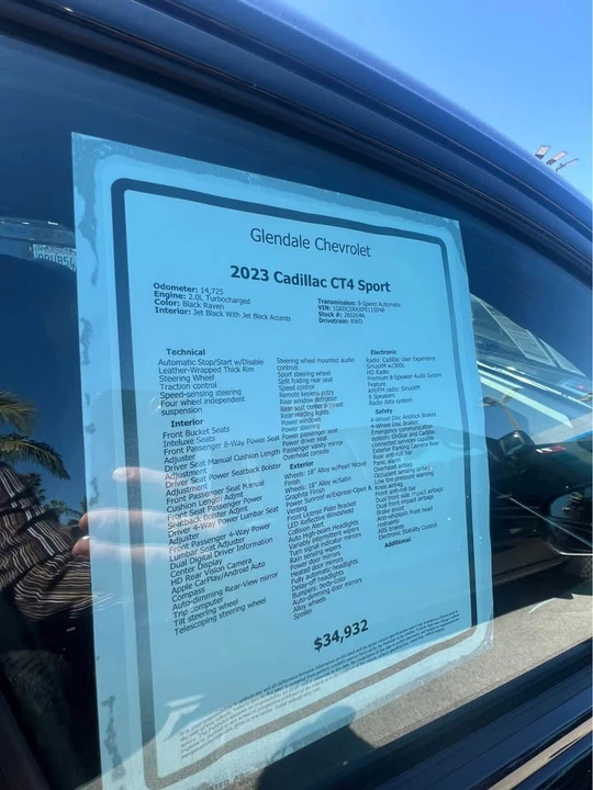 2023 Cadillac CT4 - Image 2 of 6