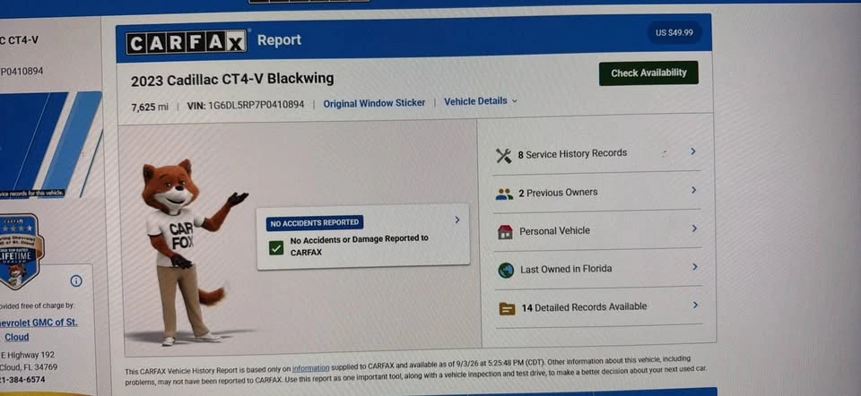2023 Cadillac CT4-V Blackwing - Image 10 of 10