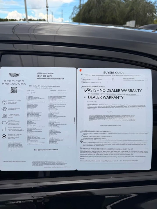 2023 Cadillac CT4-V Blackwing - Image 8 of 8