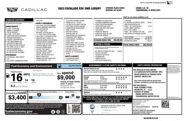 2023 Cadillac Escalade 5th Gen - Image 3 of 12