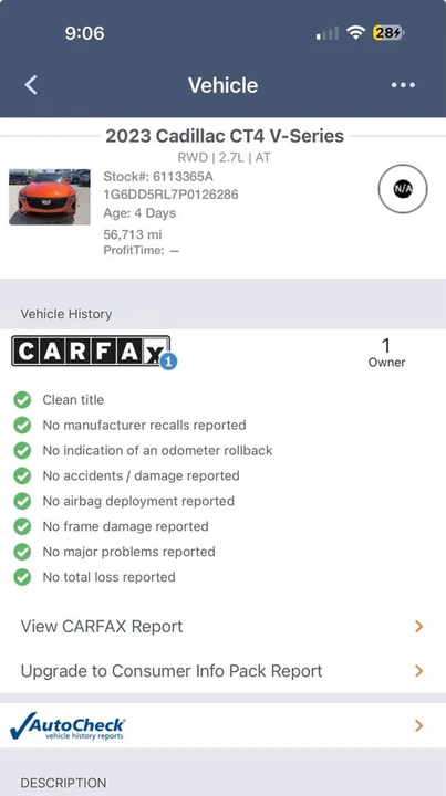 2023 Cadillac CT4-V - Image 11 of 11
