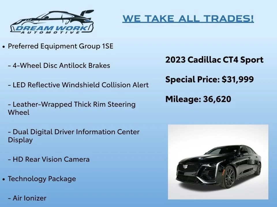 2023 Cadillac CT4 - Image 2 of 20