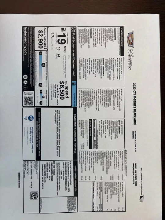2023 Cadillac CT4-V Blackwing - Image 20 of 20