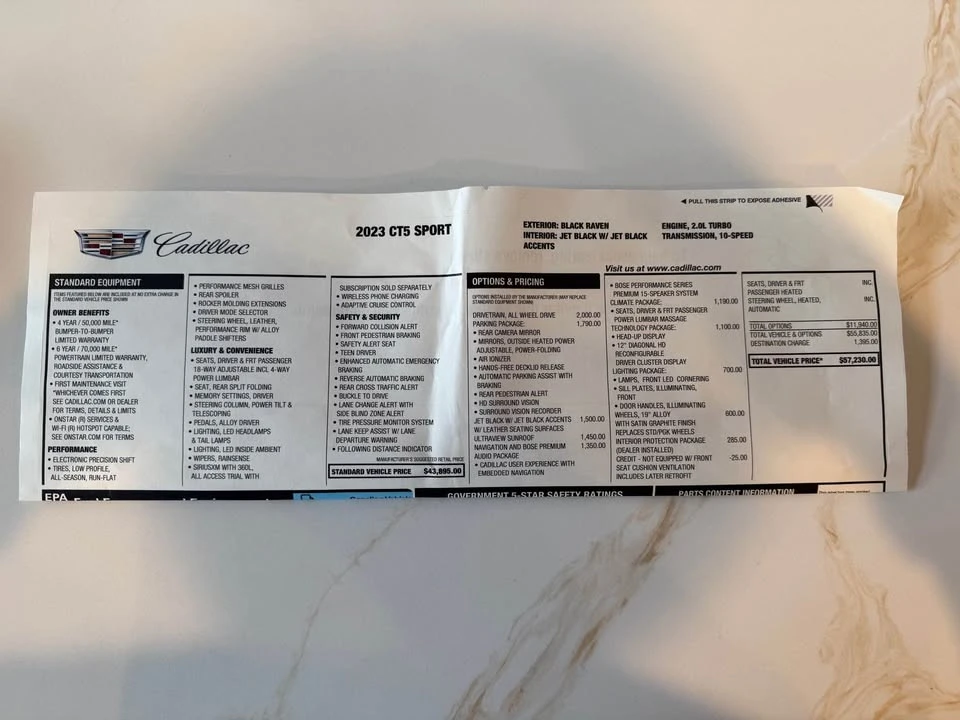 2023 Cadillac CT5 - Image 16 of 16